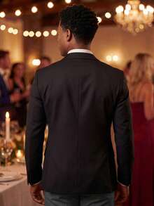 男士复古绅士三件套西装，现代修身翻领西装外套、马甲和西裤，适合婚礼、晚宴等正式场合（西装外套+马甲+西裤）（XS-3XL）燕尾服套装 - 灰色 - 查看 4