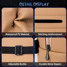 Car Tissue  Ard Tissue   Pu Leater Car Napkin  Backseat Extra Large Tissue Organization Fit  20-230 Tissues Per Box 7.08'' X 4.72'' X 3.5'' Ige - Be - Xem 5