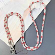 1pc Colorful Triangle Pattern Rhinestone Phone Lanyard, Detachable Design, Can Be Worn As Necklace, Wristlet, Crossbody, Multi-Functional Chain, Sparkling Rhinestone Decoration, Sturdy Cord For Bag/Phone - Multicolor - View 10