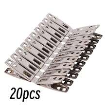 20 kẹp quần áo bằng thép không gỉ chịu lực cao | Kẹp phơi dày, chống gió | Kẹp cố định chăn đa năng | Kẹp giặt bằng kim loại chống gỉ | Dụng cụ phơi tất, khăn tắm trong gia đình | Kẹp lưu trữ nhỏ - đoạn clip - Xem 10