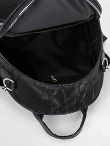 Back To School Student Backpack, College Style, New Fashion, Large Capacity, Premium Feel, Korean Version, Minimalist, Lightweight, Versatile, Multi-Compartment, Women's Shoulder Bag, Tote Bag, Handbag, Suitable For Travel, Shopping, Dating, College, Work, Business, Commute, Outdoor, Travel, Outing - View 7