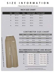 Solid-Color Multi-Pocket Buttoned Casual Y2K Leisure Elegant And Cute Work Pants.Suitable For Back-To-School, Clubs, Birthday Parties, Halloween, New Year, Thanksgiving, Concerts, Gyms, Beaches, Vacations, Business, Daily Airport Wear, Street Style, Teacher's Day, Spring, Summer, Autumn And Winter. - 深卡其色 - 查看 12