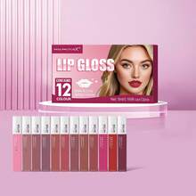 12-Piece/Set Lipstick Kit - 12 Shades Of Matte Lip Color, 24-Hour Long-Lasting, Plump & Full, Perfect Holiday Gift For Women - Bộ 12 son bóng - Xem 2