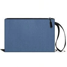 1个简约蓝色大容量铅笔盒，多功能铅笔盒，学习用品，铅笔袋，化妆包，办公用品，返校礼物，返校季，文具，多功能铅笔袋，文具收纳袋 - 筆袋 - 查看 4