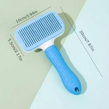 Pet Grooming Brush With One-Push Clean Button, Effective Shedding & Massage Tool For All Pet Hair Types - View 2