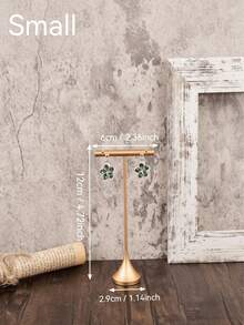 Giá trưng bày bông tai bằng kim loại 3 mảnh, giá đỡ bông tai bằng hợp kim dùng cho cửa sổ trưng bày bán lẻ. - Vàng - Xem 11