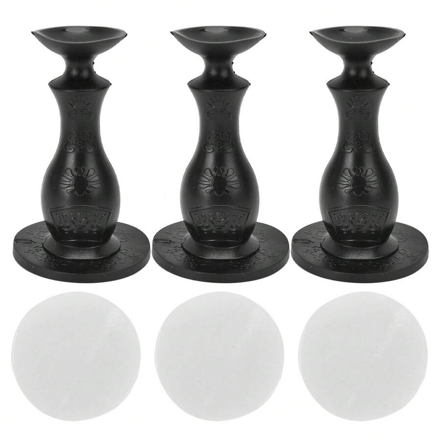 3Pcs Rubber Washer Door Stopper - Front Load Washing Machine Door Holder Prop, Perfect For Family Use - Essential Washing Machine Accessory In Black - Xem 1