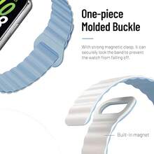 适用于三星 Galaxy Fit 3 手表的硅胶磁吸表带，适用于三星 Galaxy Fit 3 智能手环腕带 - Fit 3 - 查看 2