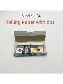 Papiers à rouler de haute qualité rose + filtres - combustion lente, taille ajustable, cadeau parfait pour les fumeurs, convient pour la maison, le restaurant, les fêtes comme Noël, anniversaire, soirée célibataire, Halloween, Taille : 4,33" X 1,77" - Multicolore - Voir 16