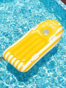 1PC Yellow / Red / Green Inflatable Bodyboard Surf Float, Portable Pool Float Board With Handle, Beach Water Play Toy, Summer Gift - Multicolor - View 3