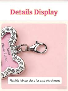 1pc Pet ID Tag, Dog Cat Anti-Lost Tag, Customizable Engraved Pendant, Pet Accessory - Multicolor - View 7