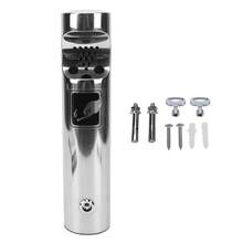 Ashtray, Waste Bin, Wall-Mounted Stainless Steel Container With Lock For Commercial Use In Hotels And Cafes - A - View 8
