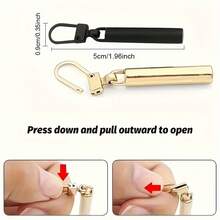 4pcs Universal Zipper Puller, Detachable Metal Zipper Pendant - 4 màu khác nhau - Xem 6