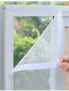 Màn chống muỗi dạng lưới màu trắng bảo vệ cửa sổ, màn chống muỗi tự dính, dễ lắp đặt, có thể sử dụng trong phòng ngủ, nhà bếp, phòng khách. - Lưới trắng thông thường - Xem 4