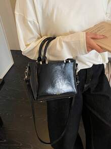 2026 New Arrival Minimalist Chic Fashion Mini Square Bag, Commuting Texture Shoulder Crossbody Bag - Multicolor - View 7