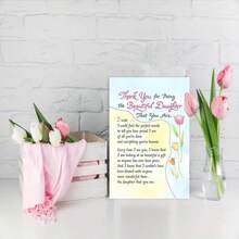 Thiệp chúc mừng sinh nhật con gái yêu quý - Hoàn hảo cho các bữa tiệc và họp mặt gia đình | Lời cảm ơn chân thành và những lời chúc tốt đẹp, bức thư ý nghĩa cho những dịp đặc biệt. - Nhiều màu - Xem 4
