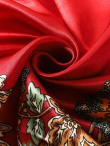 1 chiếc khăn choàng satin kiểu Bohemian dành cho nữ, họa tiết Paisley nhiều màu sắc, kiểu dáng thanh lịch, thích hợp cho sinh hoạt hàng ngày và chống nắng, đi biển, nghỉ lễ. - Nhiều màu - Xem 3