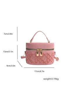 一款风格百搭、时尚现代的包袋。2026新款是一款日常时尚精致的女士斜挎方型包。 - 粉色 - 查看 3