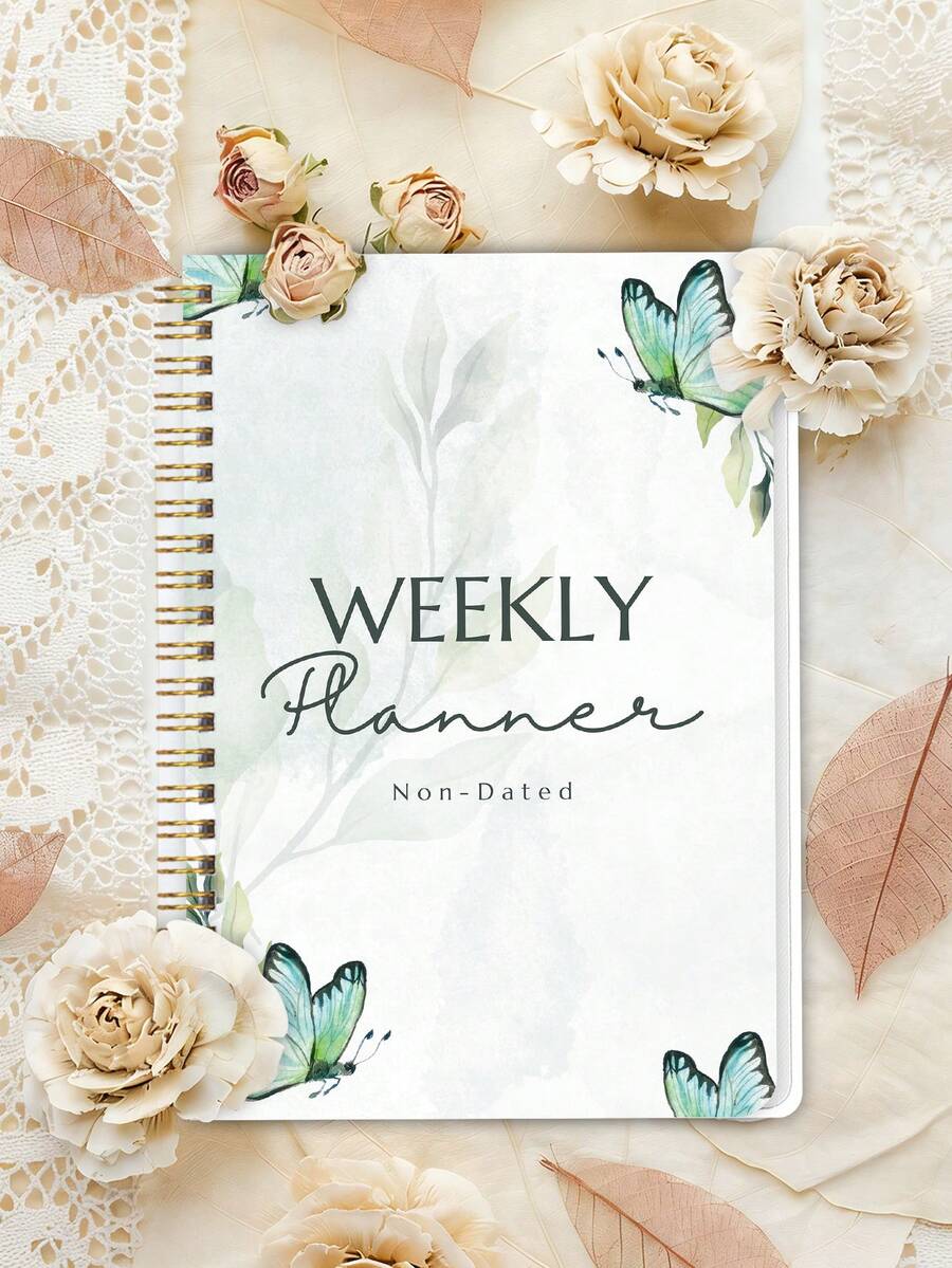Trees 52-Week Planner Journal Notebook, 1 PC Weekly Daily Planning Notebook With Daily Reminders, Habit Tracker & Weekly Goals For Work & Task Management,School Office Supplies For Women Teacher Appreciation Gifts Mothers Day Gift School Supplies