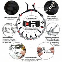 1pc Adjustable Non-Choke Dog Training Collar With Quick Release Buckle, Suitable For Small/Medium/Large Dogs, Stainless Steel Clasp Collar With Metal Chain, Convenient For Walking, Training, Hunting - Silver - View 5