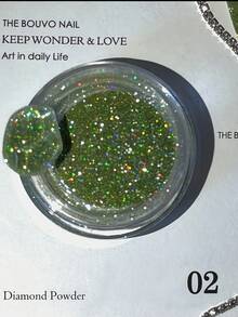 1/8颗超闪亮梦幻水钻粉，适用于美甲，闪亮指甲和脚趾粉，亮丽炫彩多色粉，可用于DIY美甲装饰，美甲工具 - 彩色 - 查看 20