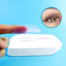 2pcs Reusable Silicone Eyelash Lift Pads, Soft Eyelash Curler, Self-Adhesive Design, No Glue Needed, Ultra-Lightweight - Multicolor - View 5