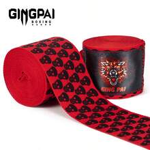 GINGPAI 泰拳拳击绷带、运动吸汗绷带、手部绷带、护手、半指拳击手套 - 彩色 - 查看 24