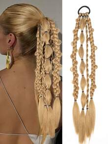 Tóc giả bện tay kiểu bong bóng, dài 20 inch, thích hợp cho nữ giới sử dụng hàng ngày. - Nhiều màu - Xem 11