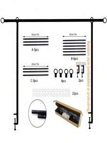 1 pieza Soporte de mesa ajustable en arco - Hecho de hierro resistente, 4 pies de alto, se extiende de 2.6 pies a 8.5 pies - Adecuado para bodas, cumpleaños, decoración festiva, sin necesidad de energía, decoración de fiestas y del hogar - Arco de fiesta duradero, diseño de calidad, exhibición festiva, excelente para entusiastas del DIY - Multicolor - Ver 8
