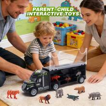 Children's Toy Transport Truck, Realistic Construction Vehicle Design, Suitable For Indoor And Outdoor Play, Recreates Actual Rescue And Transportation Scenes, Entertaining And Educational Toy - Multicolor - View 10