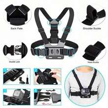 1pc Universal Phone Chest Mount Clip Holder, Outdoor POV Video Smartphone Clamp, Phone Chest Strap Mount, Headstrap Phone Mount, Shoulder Camera Strap, Convenient For Outdoor Live Streaming, Fishing, Etc. - Giá đỡ kẹp ba lô - Xem 8