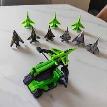 Kids Toy Airplane Hand Launcher, Outdoor Shooting Flying Toy For Boys Girls, Leisure Game Entertainment, Halloween Birthday Gift - Green - View 9