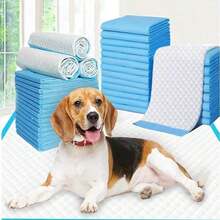 100/50/40/20/10/5pcs Super Absorbent Disposable Dog Pee Pads, Odor-Control Pet Training Pads, Leak-Proof Breathable Cat & Dog Diaper Pads, Thickened Quick-Absorb Pet Pads, Indoor/Outdoor Home Pet Cleaning Supplies, Suitable For Puppy & Kitten Potty Training Daily Use - Baby Blue - View 9