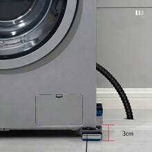 Versión mejorada más resistente - 4 Piezas de Deslizadores para Muebles con Ruedas - Ruedas de Metal para Mover Muebles de Hogar y Oficina, Cama, Sofá, Refrigerador - Azul - Ver 3
