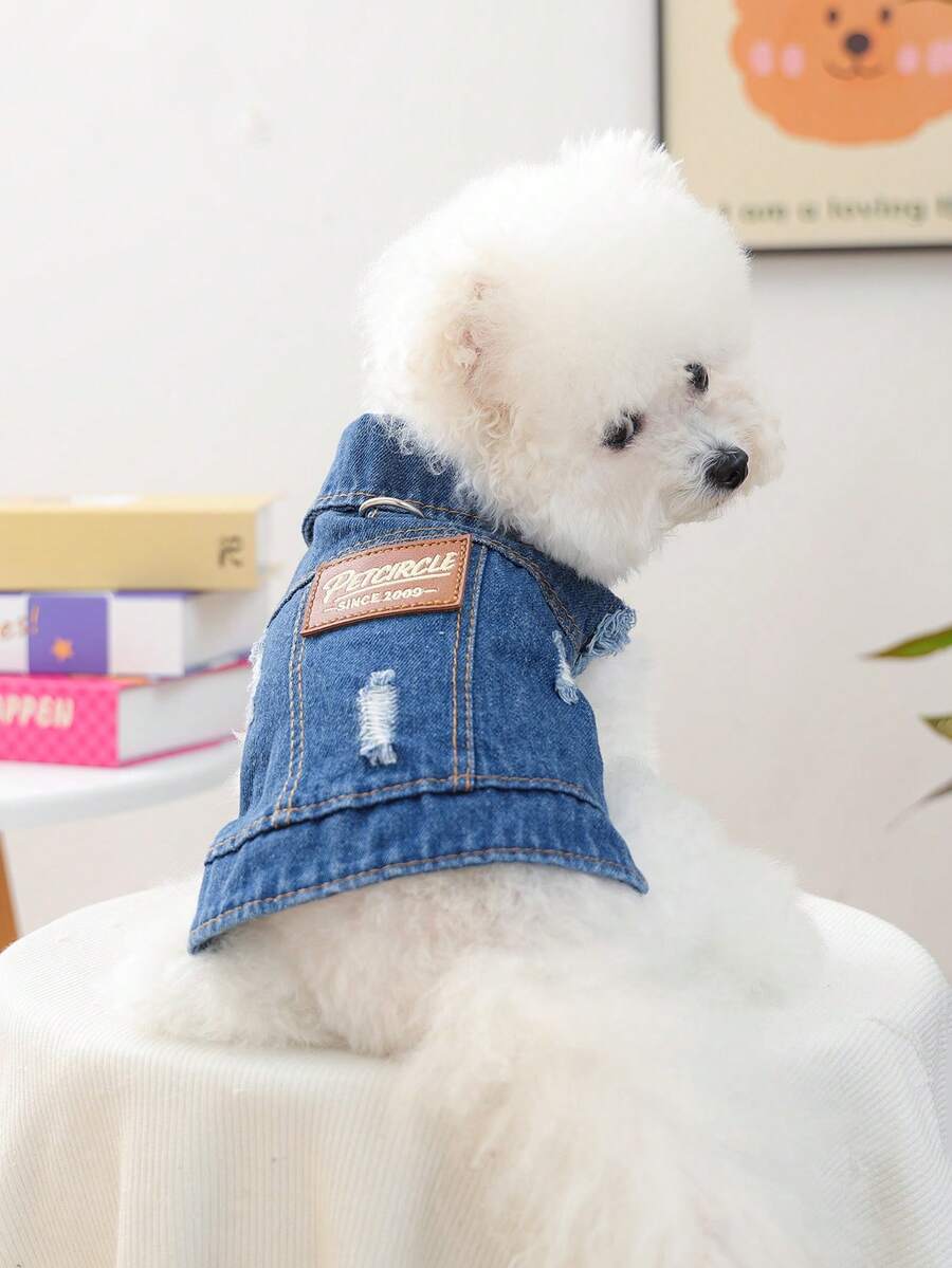 PETCIRCLE 1件宠物衣服，狗狗服装，小型犬两腿外套，新款外套