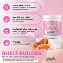 All-In-One Women's Fitness Supplement: 5000mg Creatine Monohydrate + BCAAs, Collagen & Myo-Inositol |   , Tropical Orange - 2瓶 - 查看 5