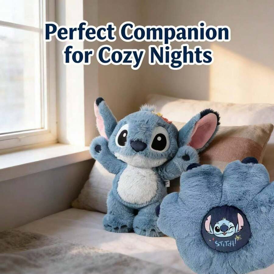 Disney 13.8 Inch Stitch Plush Doll With Flower Crown (Vibrant Colors, Springtime Charm); 17.2 Inch Stitch Paw Plush Pillow; Cute Stitch Plush Doll, Suitable For Children; Lilo & Stitch Toys; Comfortable Plush Pillow; Gift For Girls Birthday - Multicolor - View 1