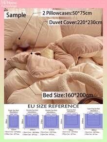 浅粉色三件套床上用品，包含一个被套和两个枕套，柔软舒适的家纺面料，亲肤柔软，多种颜色可选，适合宿舍使用，简约时尚的家居装饰，柔软舒适的床上用品套装，可机洗（不含填充物）。 - 粉色 - 查看 3