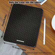 1pc Polka Dot Pattern Flip Cover Desk Protective Case With Pen Slot, 360° Rotating Stand, Built-In Pen Slot, PU Leather Case With Auto Sleep/Wake Function, Compatible With Samsung A9/A9+/S9/S9FE/A11/A11+/S11/S10 FE/S10 FE+/S10 Lite And Apple A16 2025, Air 11/13, M3 2025, Mini 7 A17, Pro 2024, Suitable For Back To School, Valentine's Day, Holiday Gifts - Multicolor - View 3