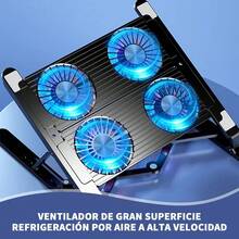 Alfombrilla De Enfriamiento Para Laptop Con 4 Ventiladores - Ver 9