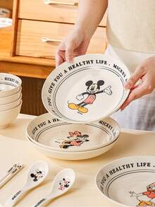 Disney 快乐雏菊可爱陶瓷餐具碗，卡通陶瓷碗，餐具，多种款式可选 - 彩色 - 查看 8