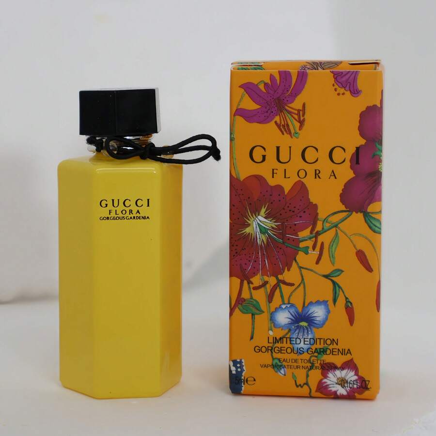 GUCCI FLORA Gorgeous Gardenia Eau De Parfum For Women, 5ml/0.16oz Travel Size, Long-Lasting Floral Fragrance, Luxury Perfume Mini - 甜美風 - 查看 1