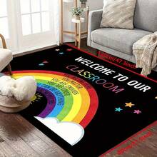 Rainbow Smile Sun Pattern Doormat, Welcome Mat, Entrance Rug, Foyer Carpet, Living Room Carpet, Bedroom Carpet, Kitchen Mat, Hallway Carpet - Premium - View 7