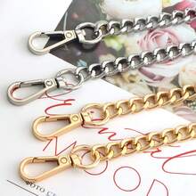 Purse Chain Iron Flat Chain Strap Handbag Metal Straps Shoulder Corss Body Replacement Chain Accessories Graduation Teacher Appreciation Gifts Birthday Gift Holiday Essentials Beach Essentials - Gun color - View 8