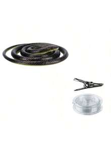 Ultimate Prank Snake Set - Realistic Rubber Snake With Clips And Strings, Great For Funny Pranks With Friends And Family, Suitable For Parties And Outdoor Entertainment, Gag Prank Snake Clip Set, Prank Toys, Party Gag Prop - Multicolor - View 4
