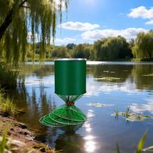 2.5m PE Mesh Double-Ring Fish Keepnet, 40cm Fishing Net Bag, Suitable For Pond Fishing And Bank Fishing - Army Green - View 2