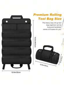 Large Capacity Foldable Thick Oxford Cloth Tool Bag And Storage Bag, Can Be Used As A Toolbox, Waterproof And Portable, Suitable For Woodworkers, Electricians And Plumbers, Also Great For Organizing Tool Rooms Or Car Trunks - A - View 4