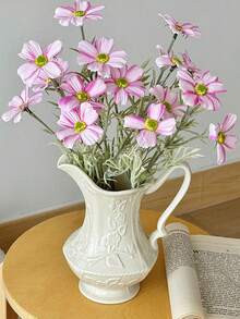 17-Inch Bohemian Daisy Artificial Flower Bouquet, Year-Round Home Decor, Summer Wedding & Autumn Thanksgiving Table Centerpiece, Fade-Resistant Fake Daisies, Suitable For Desk/Photography, Spring/Summer Decoration, Bridal Bouquet - Multicolor - View 6