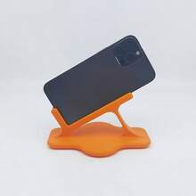1pc Side-Lying Phone Stand For Bed - Ergonomic Horizontal Viewing, Hands-Free Holder For Sofa, Nightstand, Travel & Home, Portable Mobile Accessory With Comfortable Design - A - View 4