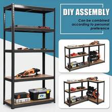 Heavy Duty Garage Storage 5 Tiers Organizer Metal Shelving Shelf 110 X45 X180cm - As Pic - View 8